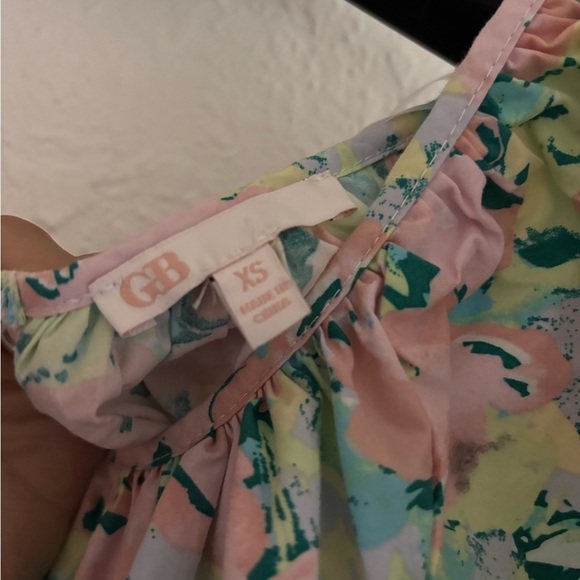 Gianni Bini Women’s Mini Floral Pastel Puff Sleeve Size X-Small - Picture 4 of 5